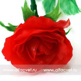 розы пластмассовые цвета красный 4